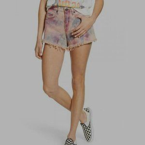 BLANKNYC BARROW TIE DYE DENIM SHORTS